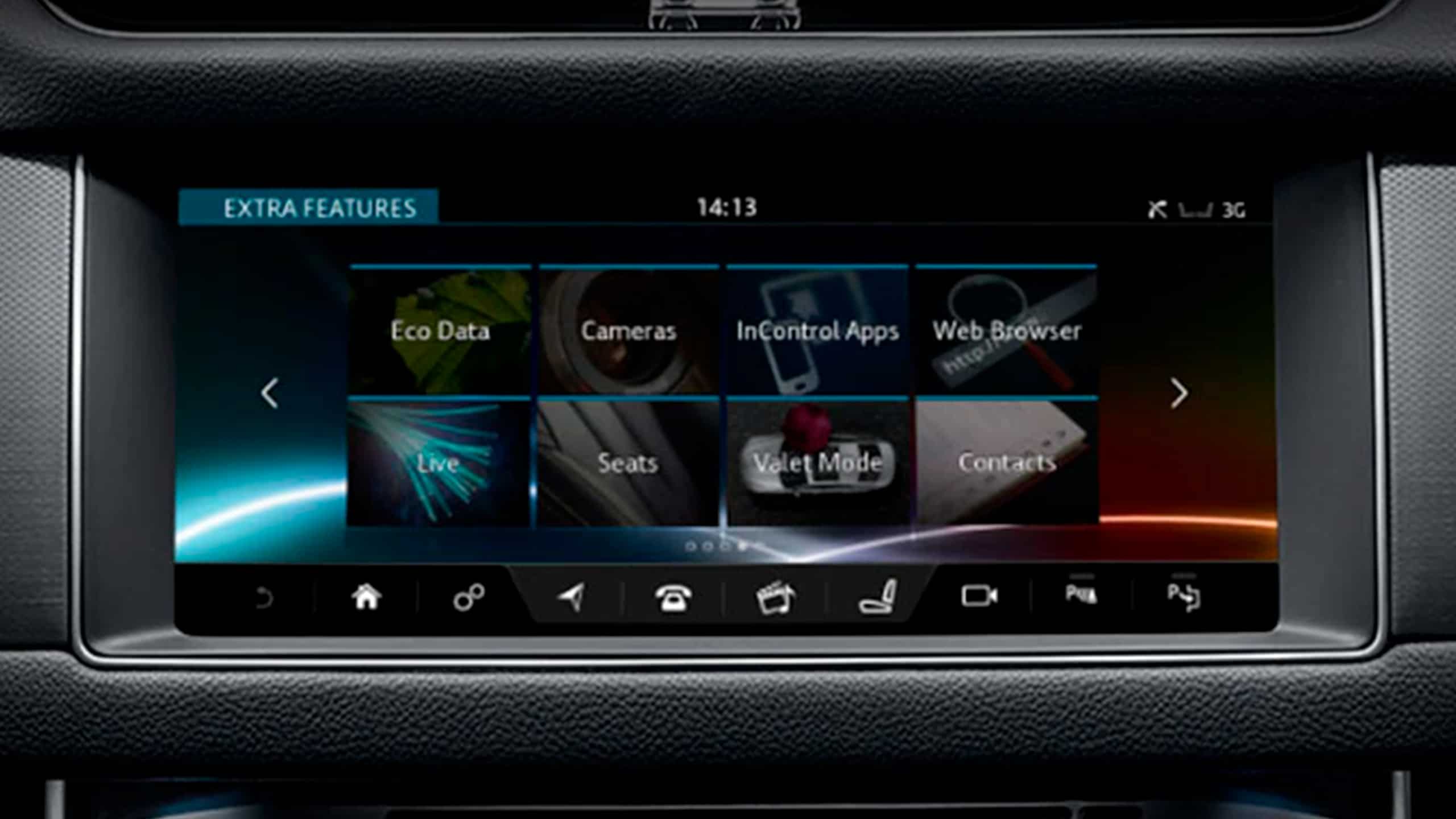 Jaguar XF touch infotainment